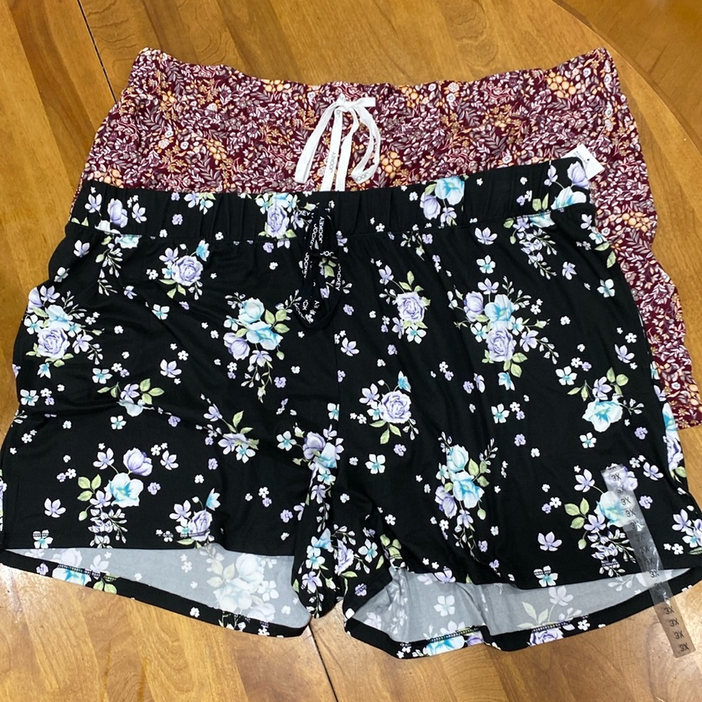 NWT.  Jockey, set of 2, women’s size 3XL, pajama/lounge shorts.